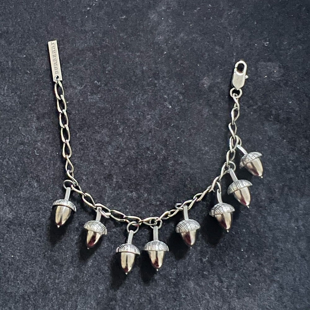 NWOT Burberry Acorn Charm Bracelet